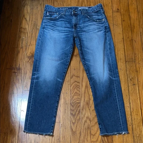 AG Adriano Goldschmied The Ex Boyfriend Slim Blue Denim Jeans Size 29 - Picture 7 of 16